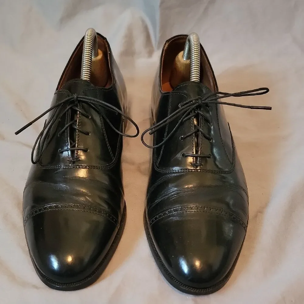 Bostonian Black Leather Oxford Shoes Timeless Design 9 M